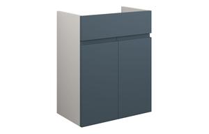 Clarence 500mm Standard Basin Unit - Matt Arley Blue (Grey Cab)